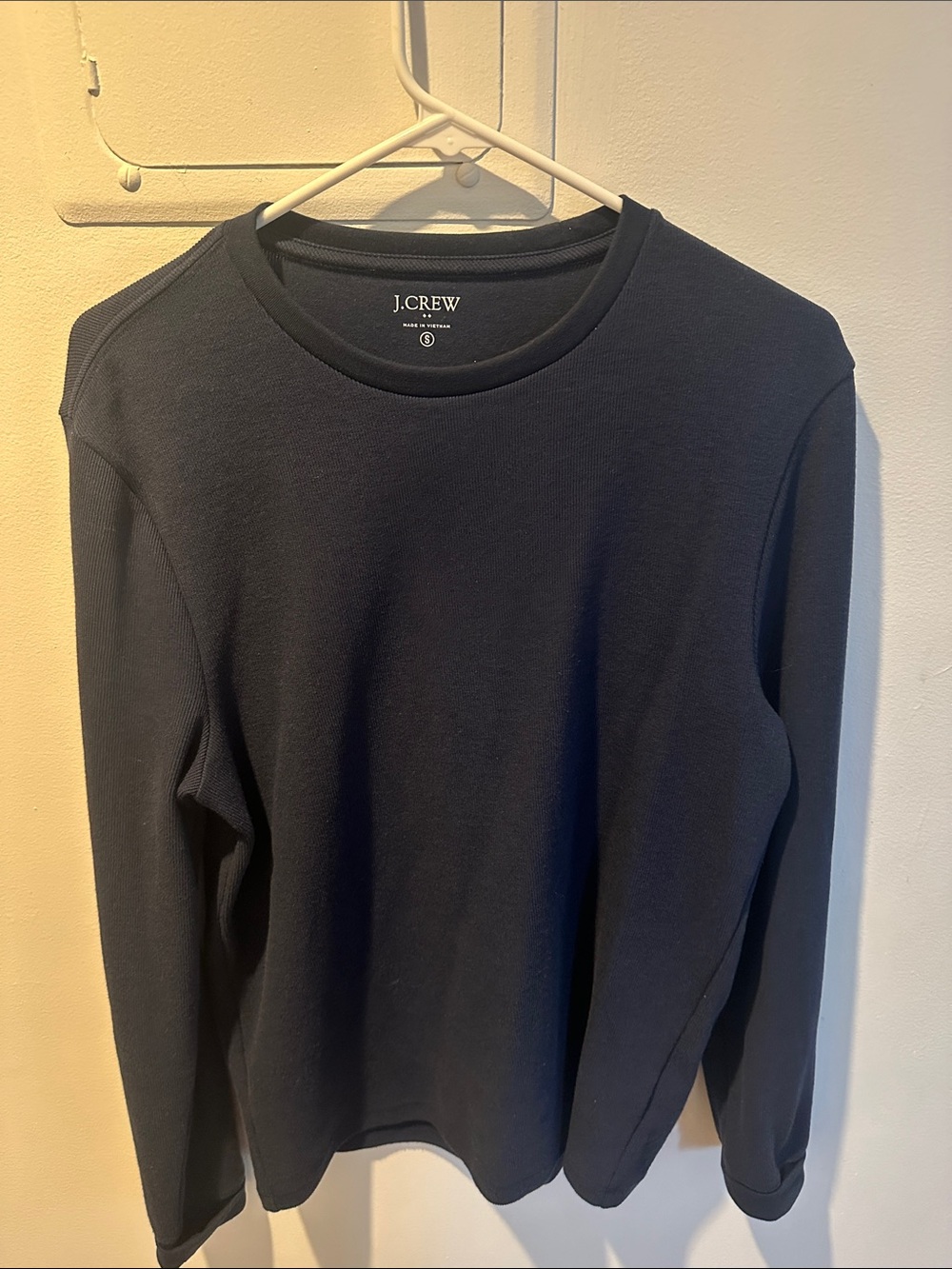 J. Crew Men’s Long-Sleeve Crewneck Shirt - Navy Blue